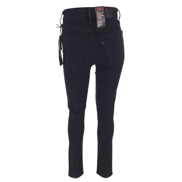 Levi's 721 High Rise Skinny Jeans Size XS 25 x 30 Soft Black $95 - Picture 7 of 16